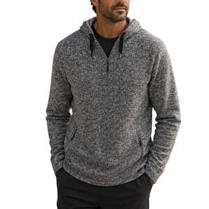 Mammut Mens Grey Marl Full Zip Hooded Fleece Jacket XL Swiss Design Sweater Knit